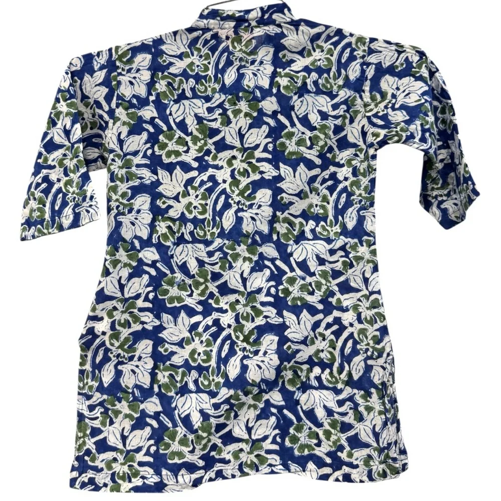 Poppy Colours of Kids Girls Blue Floral Dress Size 2